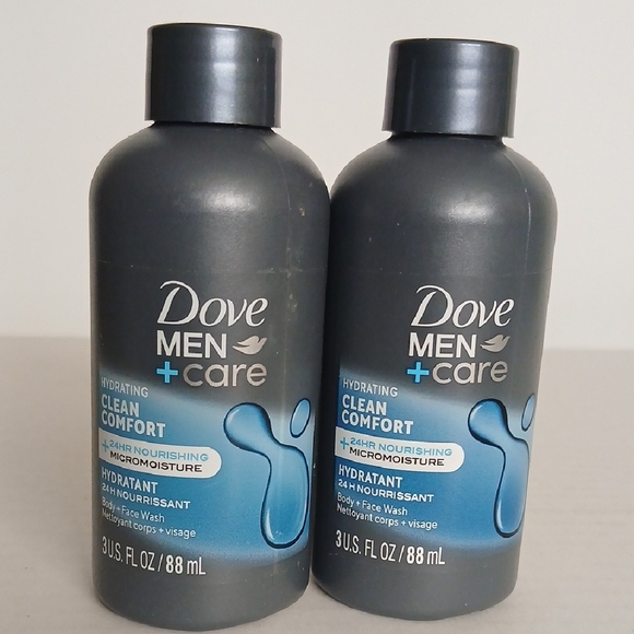 Dove Other - Men Care Clean Comfort Hydrating Face Wash Gray NWT 2pack